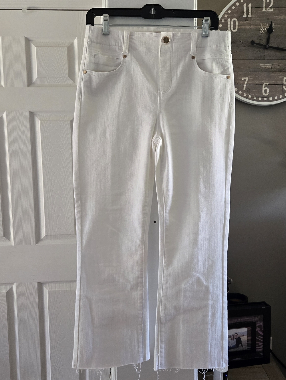 Liverpool White Crop/flare Jeans